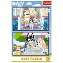 Puzzle - 2x24 - Zabawna Bluey - Trefl 34446 Trefl Puzzle Puzzle - 2x24 - Zabawna Bluey - Trefl 34446 Trefl Puzzle