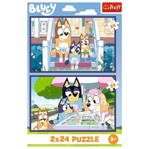 Puzzle - 2x24 - Zabawna Bluey - Trefl 34446 Trefl Puzzle Puzzle - 2x24 - Zabawna Bluey - Trefl 34446 Trefl Puzzle