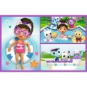 Puzzle - 2x70 - Baw się z Gabby - Koci Domek Gabi - Trefl 34438 Trefl Puzzle
