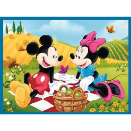 Puzzle + MEMOS - 2w1 (30,48) - Poznaj bohaterów Disney - Myszka Miki - Trefl 93344 Trefl Puzzle