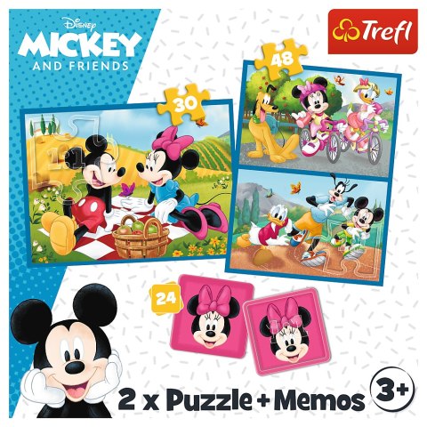 Puzzle + MEMOS - 2w1 (30,48) - Poznaj bohaterów Disney - Myszka Miki - Trefl 93344 Trefl Puzzle Puzzle + MEMOS - 2w1 (30,48) - Poznaj bohaterów Disney - Myszka Miki - Trefl 93344 Trefl Puzzle