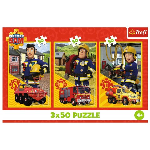Puzzle - 3x50 - Ekipa z remizy - Strażak Sam - Trefl 34880 Trefl Puzzle Puzzle - 3x50 - Ekipa z remizy - Strażak Sam - Trefl 34880 Trefl Puzzle