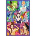 Puzzle - 3x80 - Księżniczki przyjaciółki - Disney Princess - Trefl 34884 Trefl Puzzle