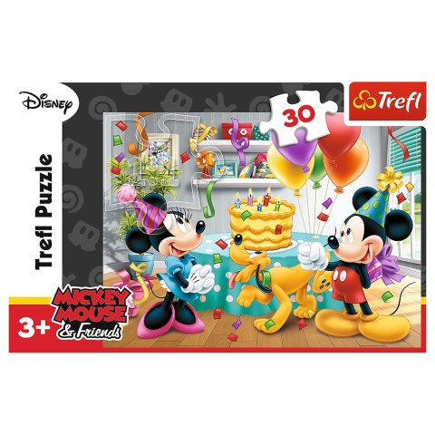 Puzzle - 30 - Tort urodzinowy - Myszka Miki - Trefl 18211 Trefl Puzzle Puzzle - 30 - Tort urodzinowy - Myszka Miki - Trefl 18211 Trefl Puzzle