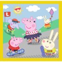 Puzzle - 3w1 (20, 36, 50) - Wesoły dzień Peppy - Świnka Peppa - Trefl 34849 Trefl Puzzle