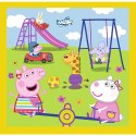 Puzzle - 3w1 (20, 36, 50) - Wesoły dzień Peppy - Świnka Peppa - Trefl 34849 Trefl Puzzle