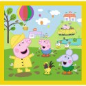Puzzle - 3w1 (20, 36, 50) - Wesoły dzień Peppy - Świnka Peppa - Trefl 34849 Trefl Puzzle