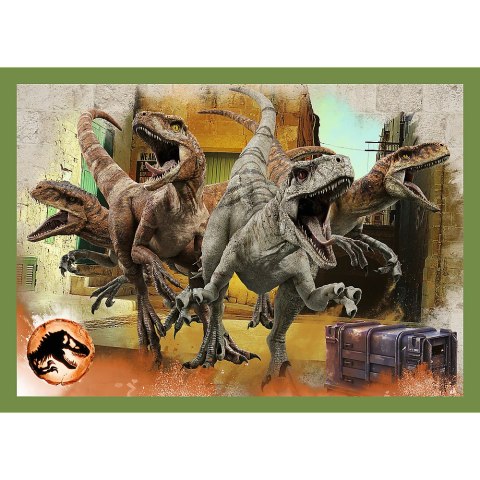Puzzle - 4w1 (12, 15, 20, 24) - Groźne dinozaury - Universal Jurassic World - Trefl 34607 Trefl Puzzle Puzzle - 4w1 (12, 15, 20, 24) - Groźne dinozaury - Universal Jurassic World - Trefl 34607 Trefl Puzzle