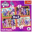 Puzzle - 4w1 (35, 48, 54, 70) - Poznaj kucyki Pony - My Little Pony - Trefl 34624 Trefl Puzzle