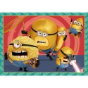 Puzzle - 4w1 (35, 48, 54, 70) - Zwariowane Minionki - Trefl 34648 Trefl Puzzle