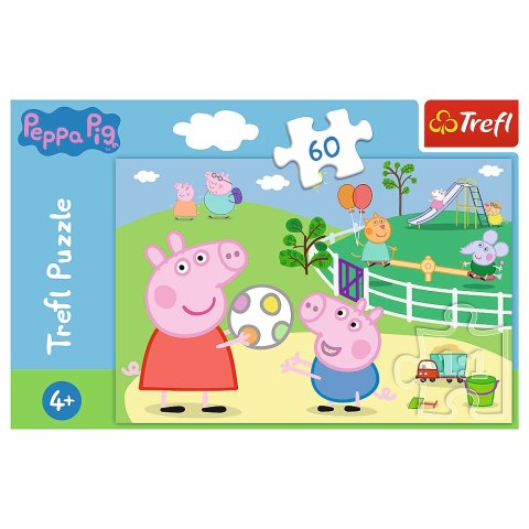 Puzzle - 60 - Zabawy w gronie przyjaciół - Świnka Peppa - Trefl 17356 Trefl Puzzle Puzzle - 60 - Zabawy w gronie przyjaciół - Świnka Peppa - Trefl 17356 Trefl Puzzle