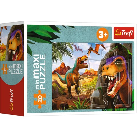 Puzzle - miniMaxi - 20 - Poznaj świat dinozaurów - Trefl 56036 Trefl Puzzle