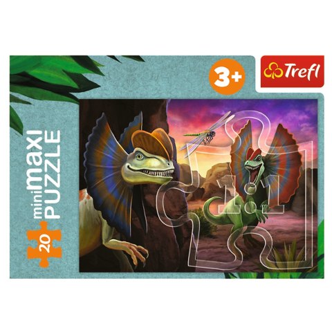 Puzzle - miniMaxi - 20 - Poznaj świat dinozaurów - Trefl 56036 Trefl Puzzle