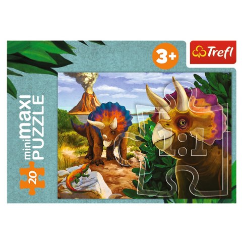 Puzzle - miniMaxi - 20 - Poznaj świat dinozaurów - Trefl 56036 Trefl Puzzle