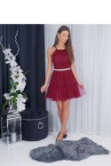 Sukienka Model Cristal 02063. Bordo - With You With You