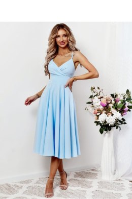 Sukienka Model Tifani 7/8 001140. Błękit - With You With You