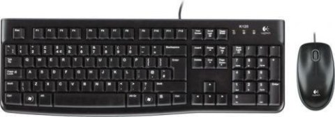 Zestaw przewodowy klawiatura + mysz Logitech Desktop MK120 USB czarny Logitech
