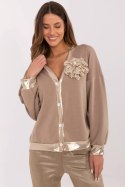 Bluza Damska Model MI-BL-61789.24 Dark Beige - Italy Moda Italy Moda