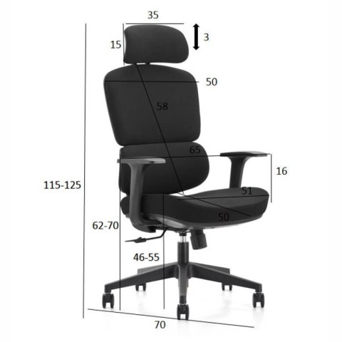 Fotel ergonomiczny ANGEL biurowy obrotowy Regulo ANGEL Fotel ergonomiczny ANGEL biurowy obrotowy Regulo ANGEL