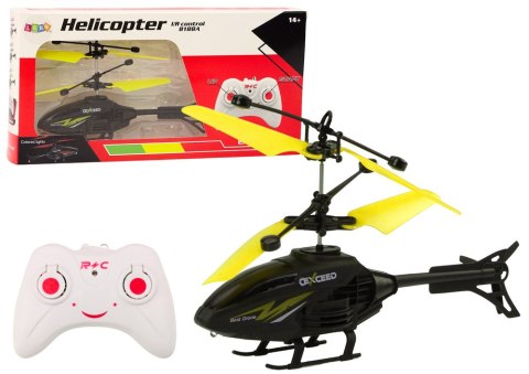 Helikopter Zdalnie Sterowany RC Żyroskop Żółty LEAN Toys Helikopter Zdalnie Sterowany RC Żyroskop Żółty LEAN Toys