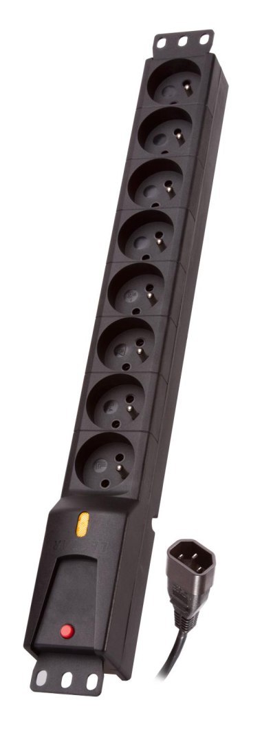 Listwa zasilająca Lestar LZRM 810 BW G-A K.:CZ 1,5M IEC320 Lestar