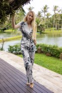 Piżama Komplet Model Alicudi satyna Romance - Kalimo Kalimo