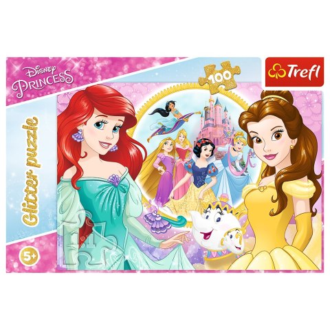 Puzzle - 100 Glitter - Wspomnienia Belli i Arielki - Trefl 14819 Trefl Puzzle Puzzle - 100 Glitter - Wspomnienia Belli i Arielki - Trefl 14819 Trefl Puzzle