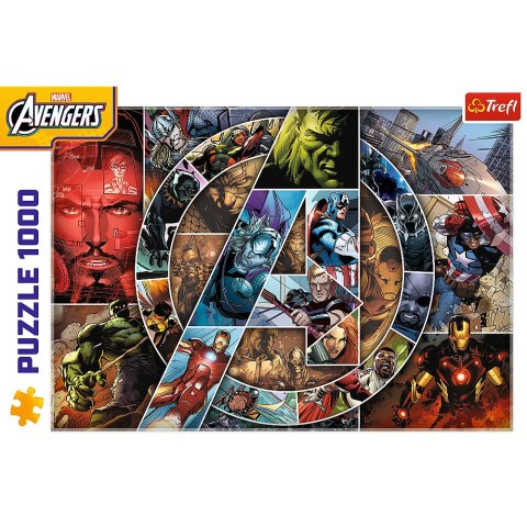 Puzzle - 1000 - Avengers: Bohaterowie - Trefl 10934 Trefl Puzzle Puzzle - 1000 - Avengers: Bohaterowie - Trefl 10934 Trefl Puzzle