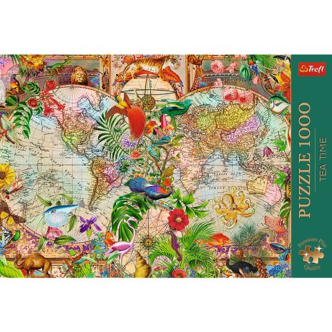 Puzzle - 1000 Premium Plus - Tea Time: Antyczna mapa świata - Trefl 12077 Trefl Puzzle Puzzle - 1000 Premium Plus - Tea Time: Antyczna mapa świata - Trefl 12077 Trefl Puzzle