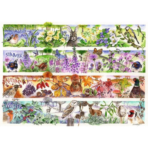Puzzle - 1000 Premium Plus - Tea Time: Cztery pory roku - Trefl 12078 Trefl Puzzle Puzzle - 1000 Premium Plus - Tea Time: Cztery pory roku - Trefl 12078 Trefl Puzzle