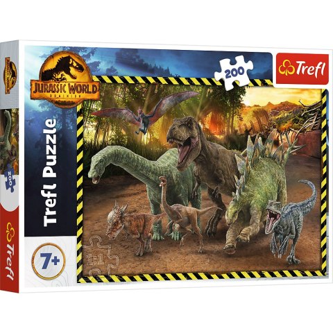Puzzle - 200 - Dinozaury z Parku Jurajskiego - Jurassic World - Trefl 13287 Trefl Puzzle Puzzle - 200 - Dinozaury z Parku Jurajskiego - Jurassic World - Trefl 13287 Trefl Puzzle