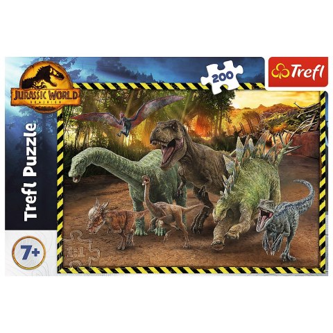 Puzzle - 200 - Dinozaury z Parku Jurajskiego - Jurassic World - Trefl 13287 Trefl Puzzle Puzzle - 200 - Dinozaury z Parku Jurajskiego - Jurassic World - Trefl 13287 Trefl Puzzle