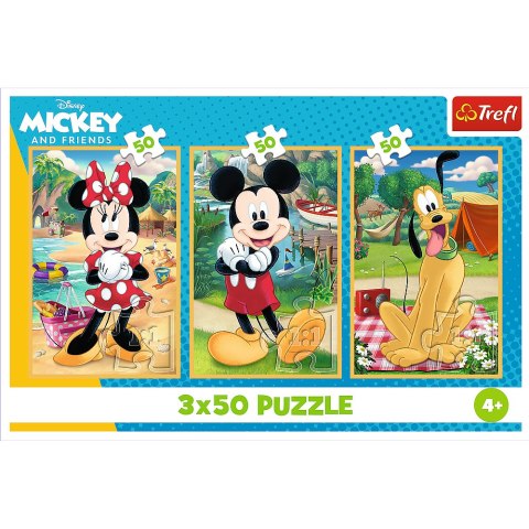 Puzzle - 3x50 - Myszki na wakacjach - Disney - Trefl 34881 Trefl Puzzle Puzzle - 3x50 - Myszki na wakacjach - Disney - Trefl 34881 Trefl Puzzle