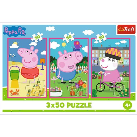 Puzzle - 3x50 - Siła przyjaźni Świnka Peppa - Trefl 34877 Trefl Puzzle Puzzle - 3x50 - Siła przyjaźni Świnka Peppa - Trefl 34877 Trefl Puzzle