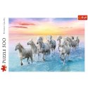 Puzzle - 500 - Białe konie w galopie - Trefl 37289 Trefl Puzzle