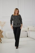 Spodnie Damskie Model M419/C Black/Lurex - La Aurora La Aurora