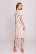 Sukienka Model S392 Beige - Stylove Stylove