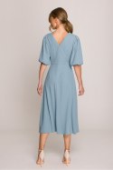 Sukienka Model S399 Cold Blue - Stylove Stylove