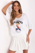Sweter Damski Model MI-SW-2101.06 Ecru - Italy Moda Italy Moda