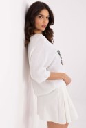 Sweter Damski Model MI-SW-7002.17 Ecru - Italy Moda Italy Moda