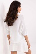 Sweter Damski Model MI-SW-7002.17 Ecru - Italy Moda Italy Moda