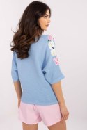 Sweter Damski Model MI-SW-7003.21 Light Blue - Italy Moda Italy Moda