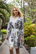Szlafrok Model Capri satyna druk Romance - Kalimo Kalimo