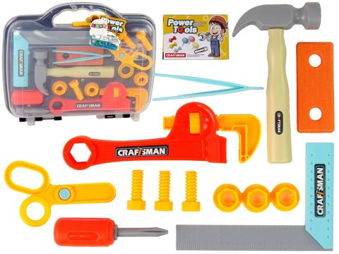 Zestaw Majsterkowicza w Walizce Narzędzia Dla Dzieci Młotek LEAN Toys Zestaw Majsterkowicza w Walizce Narzędzia Dla Dzieci Młotek LEAN Toys