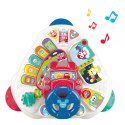 Interaktywny Stolik Edukacyjny Z Kierownicą Trójkątny Kolorowy LEAN Toys Interaktywny Stolik Edukacyjny Z Kierownicą Trójkątny Kolorowy LEAN Toys