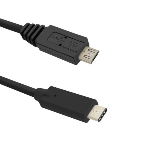 Kabel USB Qoltec 3.1 typ C męski Micro USB 2.0 B męski 1,2m Qoltec Kabel USB Qoltec 3.1 typ C męski Micro USB 2.0 B męski 1,2m Qoltec