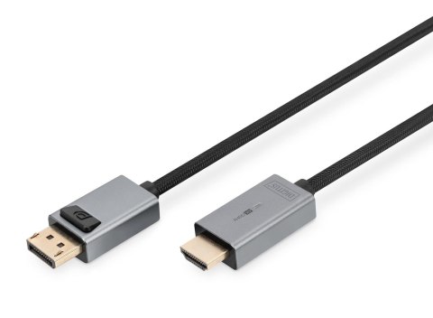 Kabel adapter DIGITUS PREMIUM DisplayPort - HDMI 4K 30Hz DP/HDMI M/M 1m Digitus