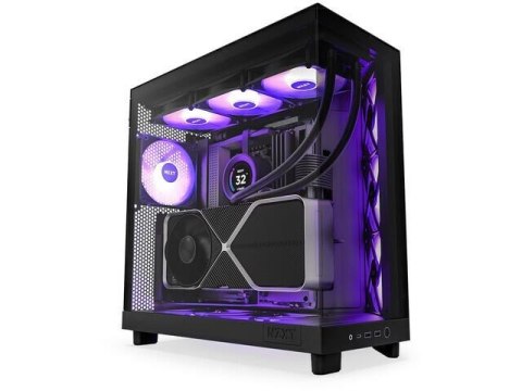 Obudowa NZXT H6 Flow RGB Midi Tower czarna z oknem NZXT Obudowa NZXT H6 Flow RGB Midi Tower czarna z oknem NZXT