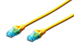 Patchcord DIGITUS UTP kat. 5e 7m PVC żółty Digitus