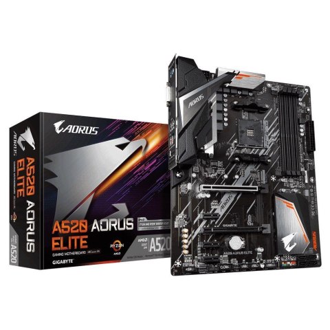 Płyta Gigabyte A520 AORUS ELITE (rev. 1.0) /AMD A520/DDR4/SATA3/M.2/USB3.0/PCIe3.0/AM4/ATX Gigabyte Płyta Gigabyte A520 AORUS ELITE (rev. 1.0) /AMD A520/DDR4/SATA3/M.2/USB3.0/PCIe3.0/AM4/ATX Gigabyte